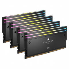 CORSAIR Memória DOMINATOR TITANIUM RGB DDR5 96GB 6400MHz CL32, INTEL (Kit of 4), fekete