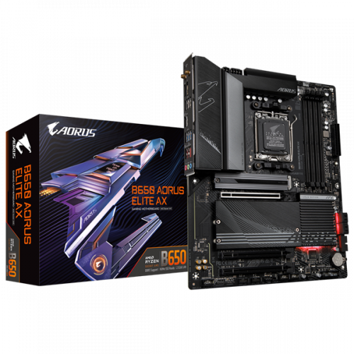 GIGABYTE Alaplap AM5 B650 AORUS ELITE AX AMD B650, ATX
