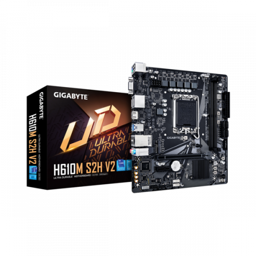 GIGABYTE Alaplap S1700 H610M S2H V2 INTEL H610, mATX