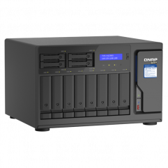 QNAP NAS 12 fiókos TVS-h1288X-W1250-16G XEON 6x3,3GHz, 2x8GB RAM, 4x2.5G/1G/100M,  2 x 10GBASE-T (10G/1G)