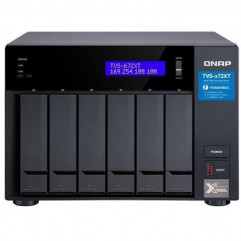 QNAP NAS 6 fiókos TVS-672XT-I3-8G 4x3,1 GHz, 8GB RAM, 2x100/1000,  1 x 10GBASE-T, 5xUSB3.2(2xUSB-A,2xUSB-C)