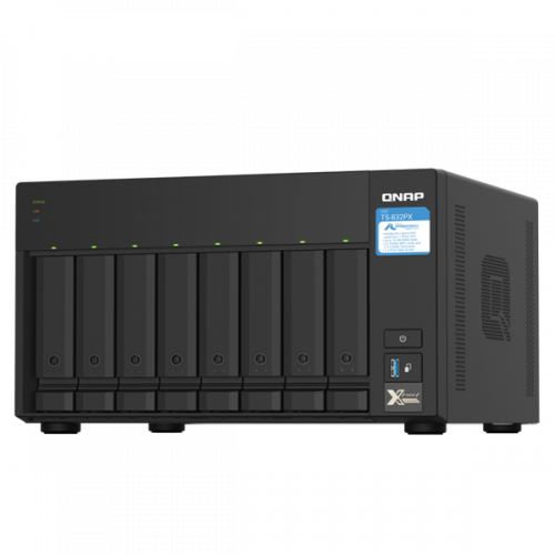 QNAP NAS 8 fiókos TS-832PX-4G Cortex-A57 4x1,7GHz, 1x4GB RAM, 2x2.5G/1G/100M,  2x10GbE SFP+