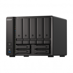 QNAP NAS 9 fiókos TS-h973AX-32G AMD Ryzen 4x2,2GHz, 2x16GB RAM, 2x2.5G/1G/100M, 1x10GBASE-T (10G/5G/2.5G/1G/100M)