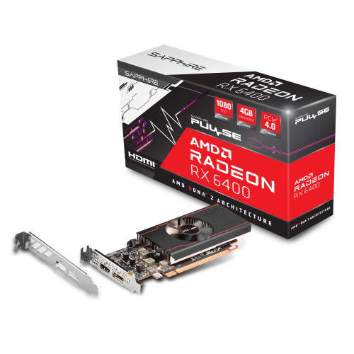 Sapphire Radeon RX 6400 Pulse Gaming 4GB GDDR6 videokártya