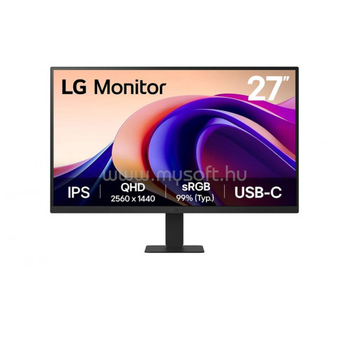 LG 27" 27U631A-B 16:9 QHD IPS USB-C 100 Hz monitor