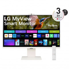 LG 32" 32SR85U-W 16:9 4K UHD IPS MyView Smart monitor webkamerával