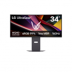 LG 34'' 34G600A-B WQHD ívelt Gaming Monitor 160 Hz