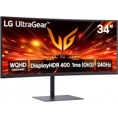 LG 34'' 34G630A-B UltraGear™ WQHD ívelt Gaming Monitor 240 Hz