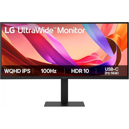 LG 34'' 34U650A-B UltraWide™ WQHD IPS ívelt monitor 100 Hz