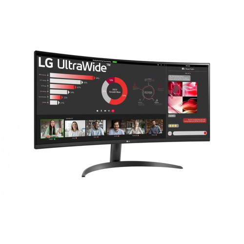 LG 34" 34WR50QK-B UltraWide™ 21:9 100Hz ívelt monitor