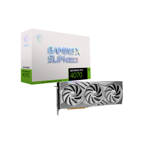 MSI GeForce RTX 4070 GAMING X SLIM WHITE 12G videokártya
