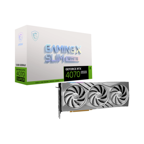 MSI GeForce RTX 4070 SUPER 12G GAMING X SLIM WHITE videokártya