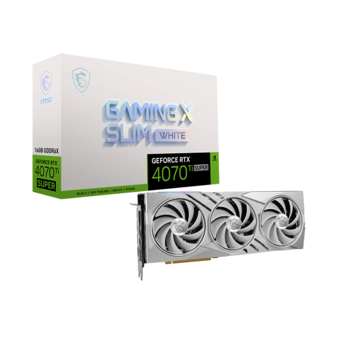 MSI GeForce RTX 4070 Ti SUPER 16G GAMING X SLIM WHITE videokártya