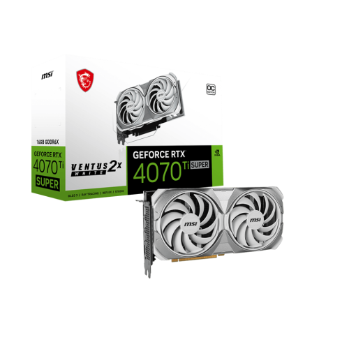 MSI GeForce RTX 4070 Ti SUPER 16G VENTUS 2X WHITE OC videokártya