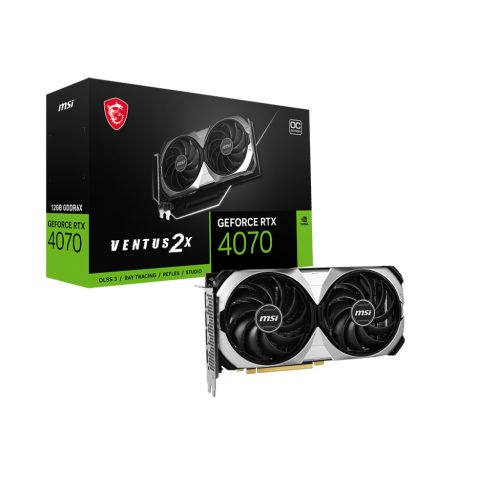 MSI GeForce RTX 4070 VENTUS 2X E 12G OC videokártya