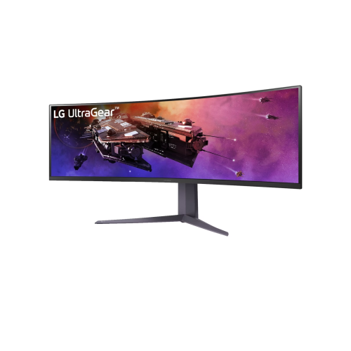 LG 45" 45GR75DC-B dupla QHD 32:9 ívelt gamer monitor