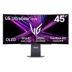 LG 45" 45GX900A-B UltraGear™ OLED 21:9 WQHD ívelt Gaming Monitor 240 Hz