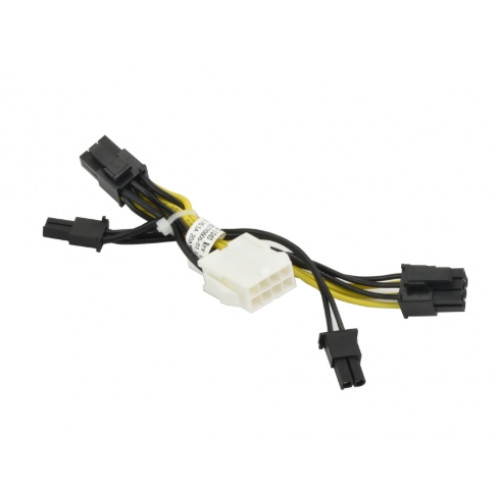 Supermicro PCIe 8 pin male (black) to CPU 8 pin female (white) power adapter, 5c