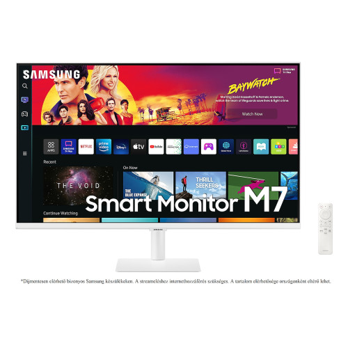 Samsung LS32BM701UUXEN 32" UHD Monitor Smart TV funkcióval, fehér