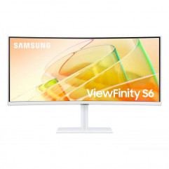 Samsung LS34C650TAUXEN 34" UWQHD ViewFinity S6 Üzleti Monitor, fehér