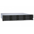 12-bay 2U rackmount SATA JBOD expansion unit, redundant PSU, with a QXP-1600eS P